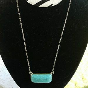 Turquoise gold necklace